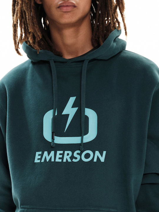 Φούτερ με Κουκούλα Navy 222.EM20.01-GREEN