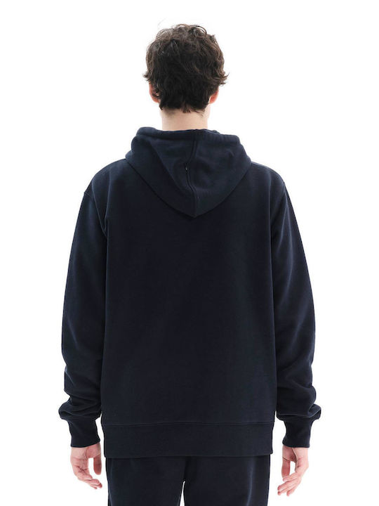 Emerson Men's Sweatshirt with Hood and Pockets Navy Blue