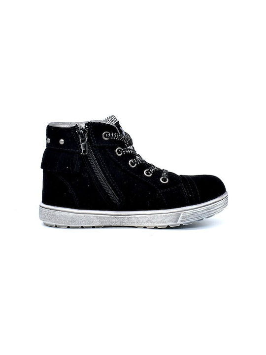 Xti Kids Suede Boots with Zipper Black