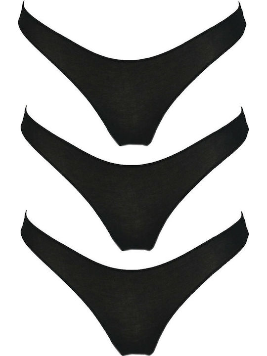 Vero By Aslanis 20313 String 3Pack Black