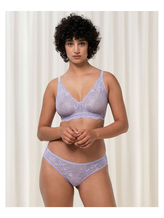 Amourette Charm Damen Brasilien mit Spitze Lila