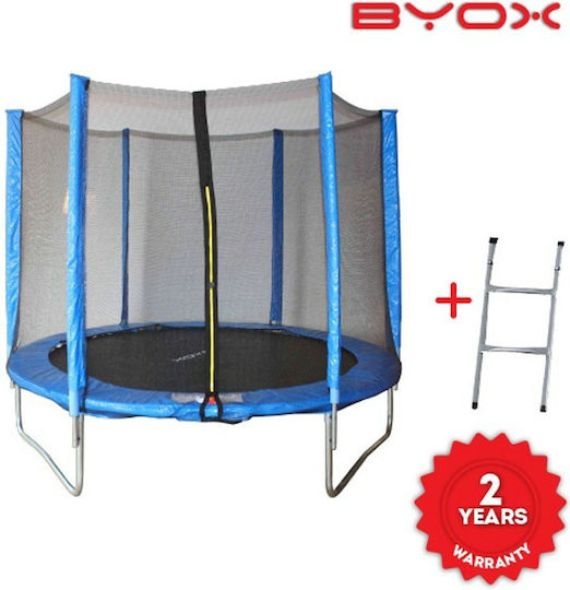 Byox Τραμπολίνο Εξωτερικού Χώρου Διαμέτρου 304εκ. με Προστατευτικό Δίχτυ & Σκάλα