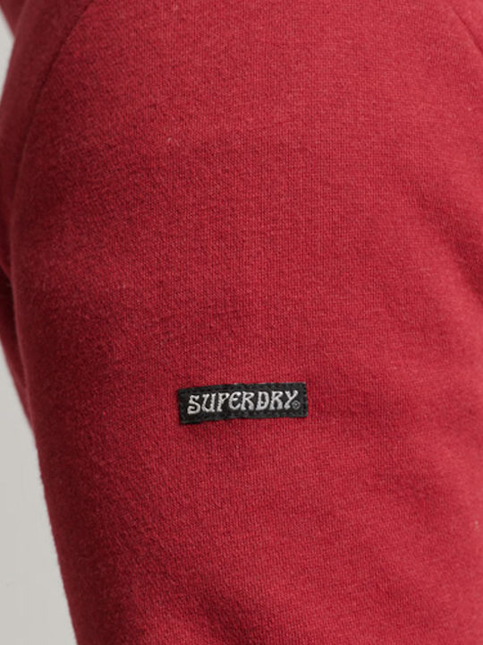 Sweatshirt with Hood Burgundy