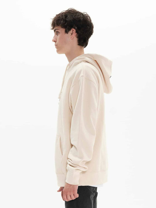Sweatshirt with Hood Beige