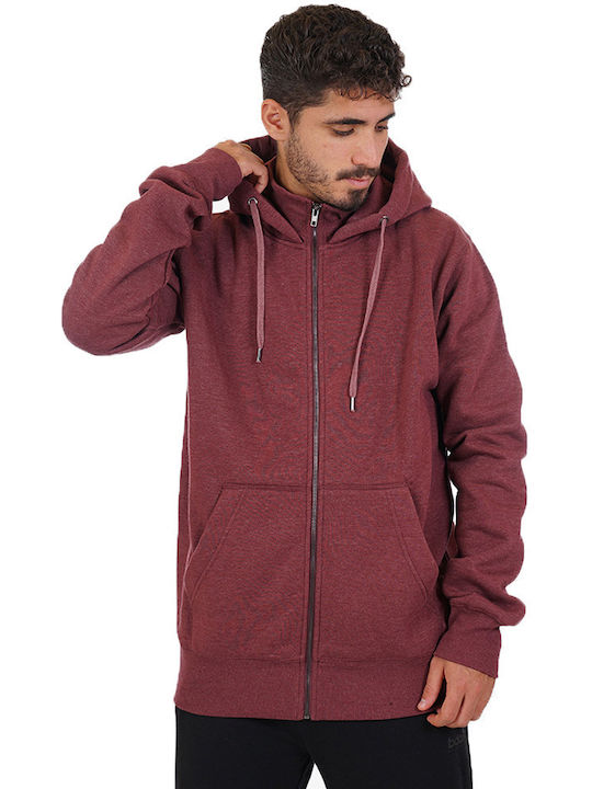 Ζακέτα με Κουκούλα Maroon