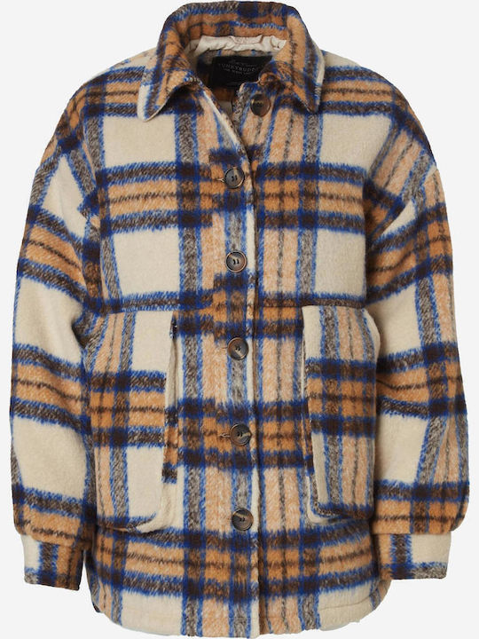 Women's Checked Overshirt Oversized