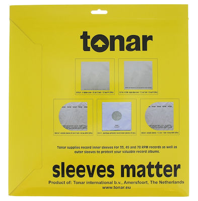 Tonar Θήκη για Βινύλιο Nostatic 5983 Inner Sleeves 7" 50 Pack