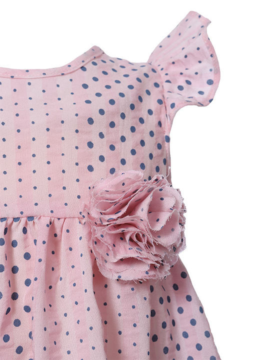 Matoufrance Kids Dress Polka Dot Sleeveless Pink