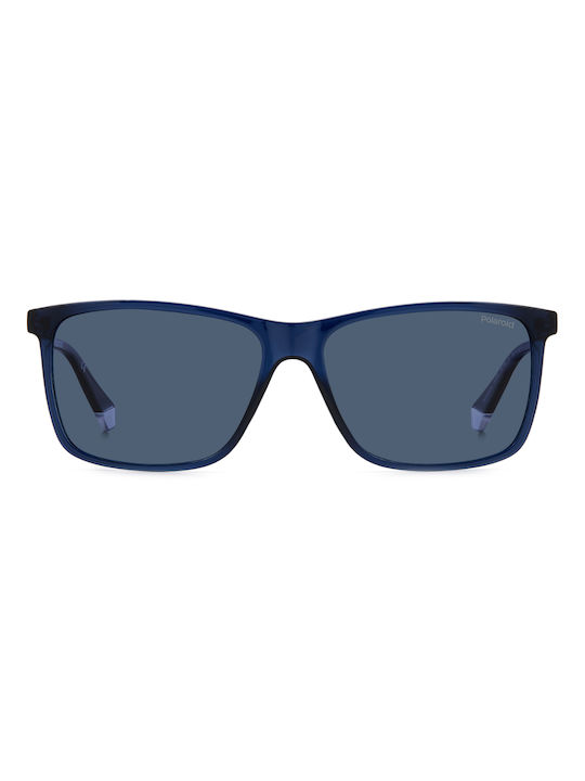 Polaroid Sunglasses with Blue Plastic Frame and Blue Polarized Lens PLD4137/S PJPC3