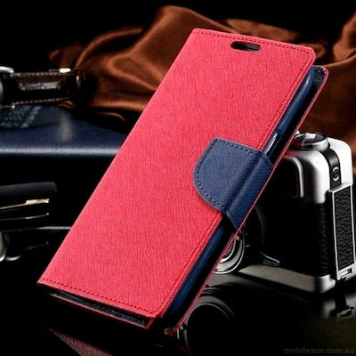 iSelf Fancy Portofel Piele artificială Red / Navy (Redmi 10C) BFXIAR10CR