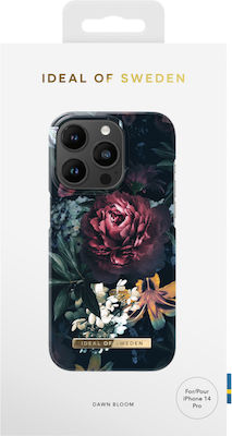 iDeal Of Sweden Printed Synthetic Leather / Plastic Back Cover Dawn Bloom (iPhone 14 Pro)