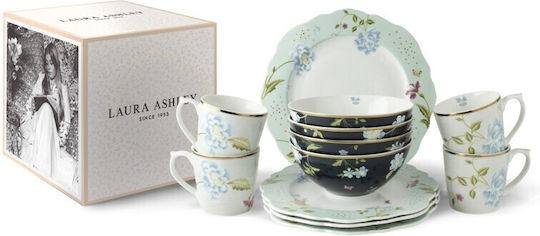 Laura Ashley Heritage Multicolor Porțelan Set de Vase 12buc