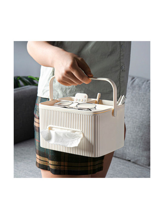 Lalos Plastic Tissue Holder White 20.5x12.5x15cm 5860