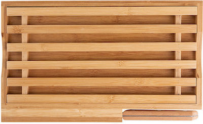 Bamboo Rectangular Bamboo Chopping Board for Bread Brown 35.5x22cm