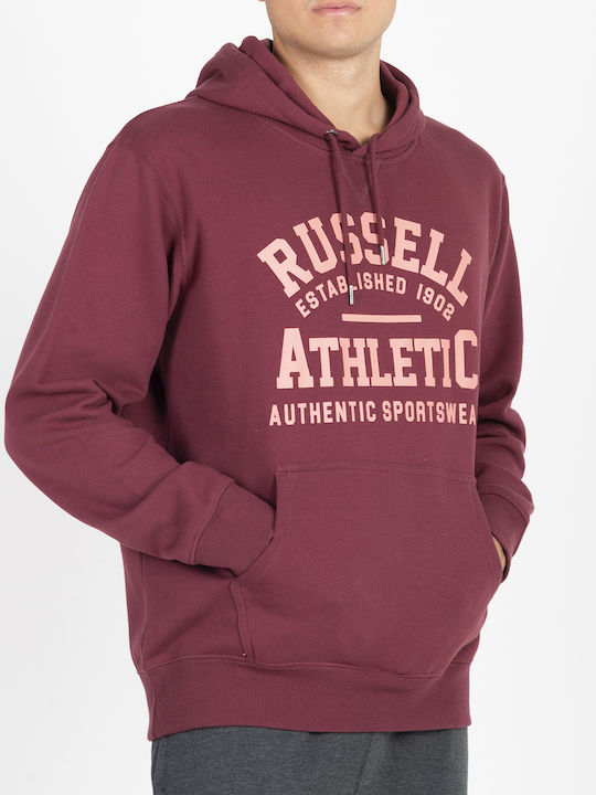 Sweatshirt mit Kapuze Burgundisch