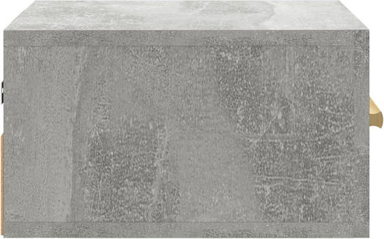 Комоди Дървени Сив бетон 2бр 35x35x20см
