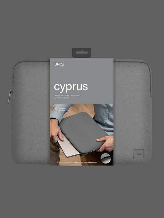 Uniq Cyprus Wasserdicht Tasche Fall für Laptop 16" Marl Grey