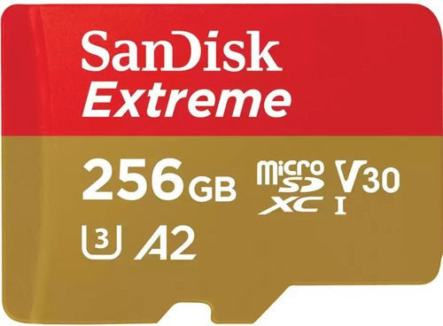 Sandisk Extreme for Mobile Gaming microSDXC 256GB U3 V30 A2 UHS-I mit Adapter