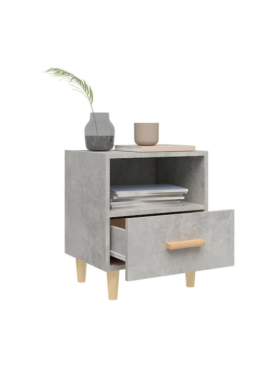 Nachttische Grey Concrete 2Stück 40x35x47cm