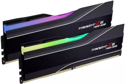 G.Skill Trident Z5 Neo RGB 64GB DDR5 RAM cu 2 module (2x32GB) și Viteză pentru Desktop