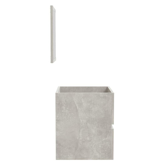 vidaXL Waschtisch ohne Waschbecken mit Spiegel L41xB38.5xH45cm Gray