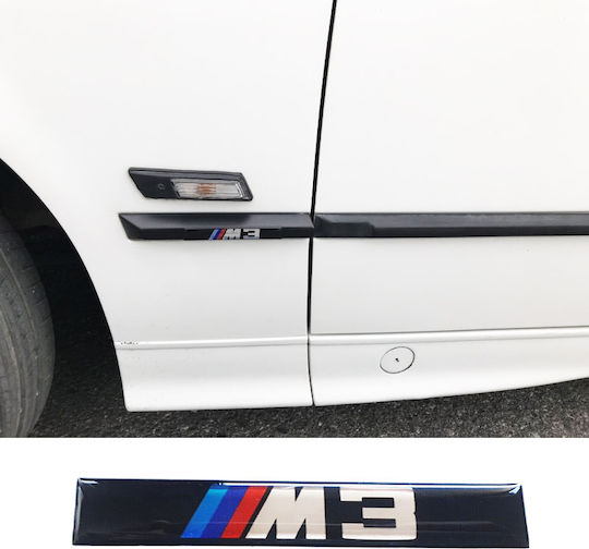Carner Стикери Знаци на кола с емайлно покритие Bmw M3 11 x 1.5см 2бр