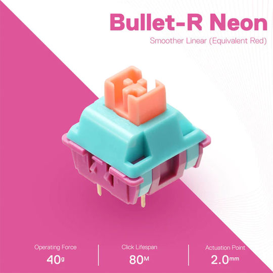 Redragon A113 Bullet-R Switches Πληκτρολόγιου Bullet-R Linear Mechanical Switches