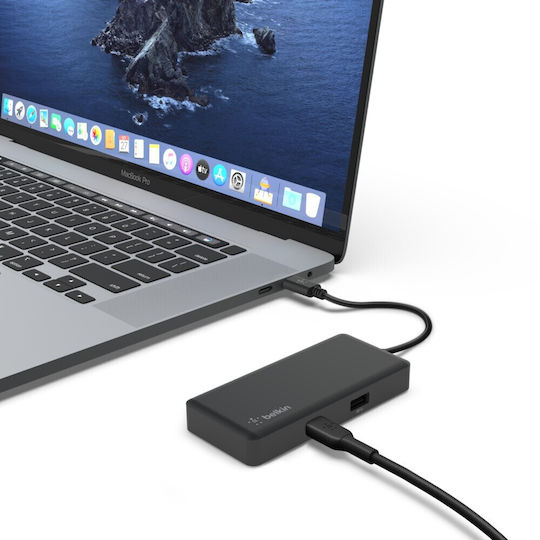 Belkin Connect USB-C Docking Station με HDMI 4K PD Ethernet Μαύρο