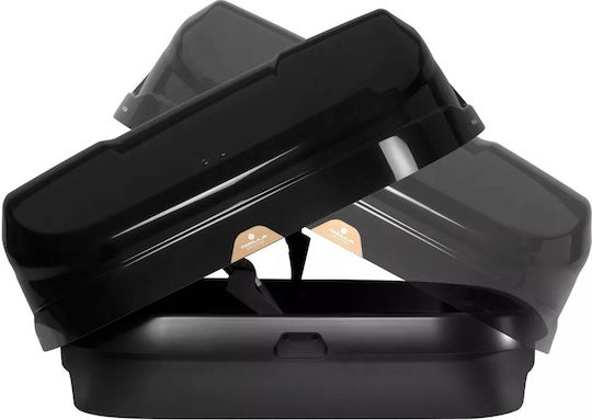 Modula Falcon Car Roof Box with Double Opening and 470lt Capacity Black