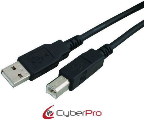 CyberPro USB 2.0 Cablu USB-A - USB-B Negru 1.8m CP-USBAB018