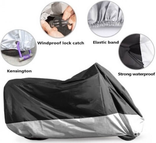 Motowolf Waterproof Motorcycle Cover L245xH125cm