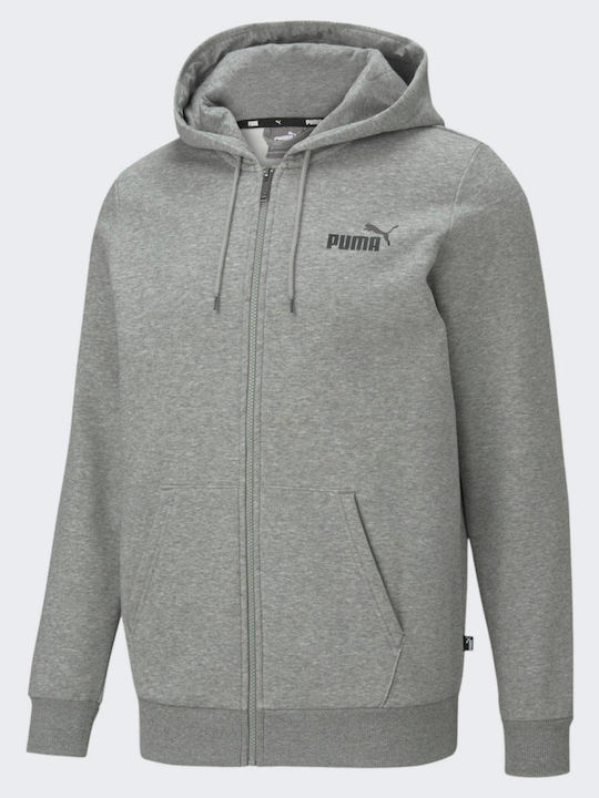 Cardigan With Hood Heather Grey