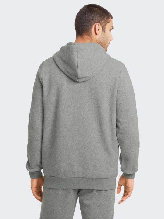 PUMA Heather Grey Cardigan With Hood