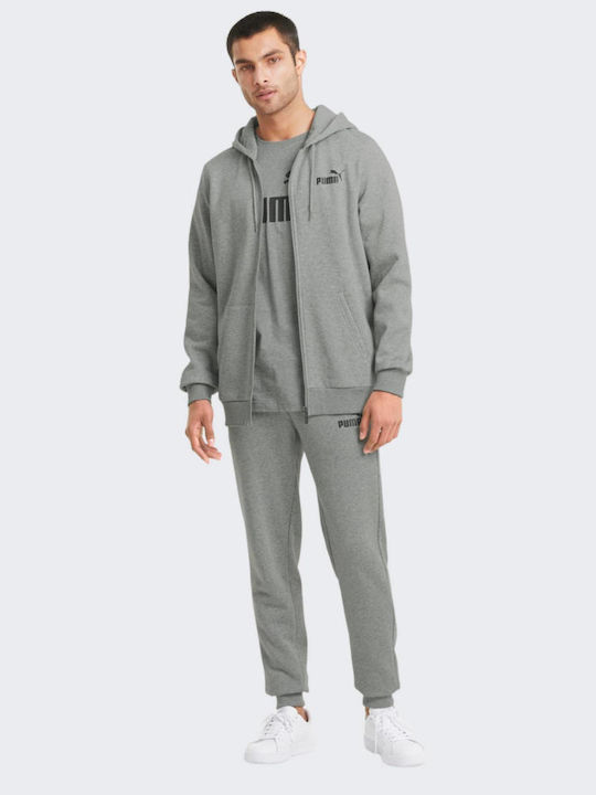 Cardigan With Hood Heather Grey