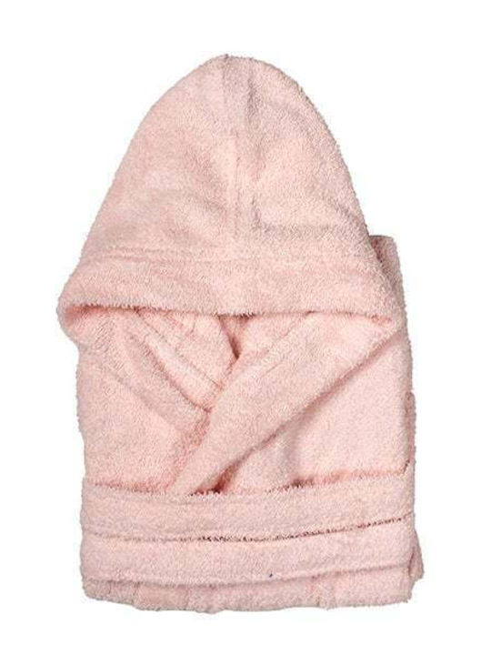 Dimcol Νο6 32121532002 Kids Swimming Bathrobe Pink with Hood