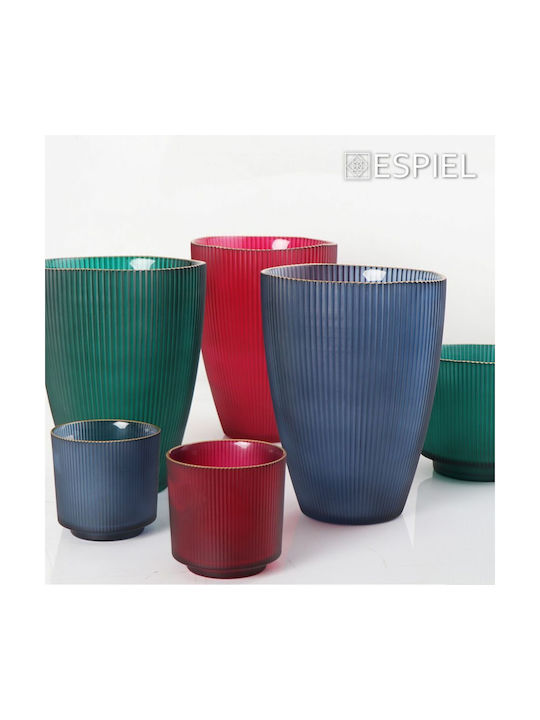 Espiel Decorative Vase Mystery Blue 15x15x15cm