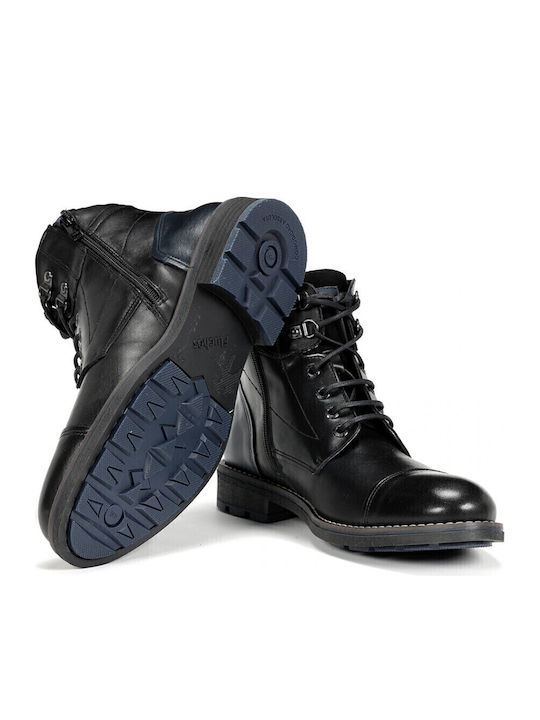 Terry Δερμάτινα Ανδρικά Αρβυλάκια Black/Blue