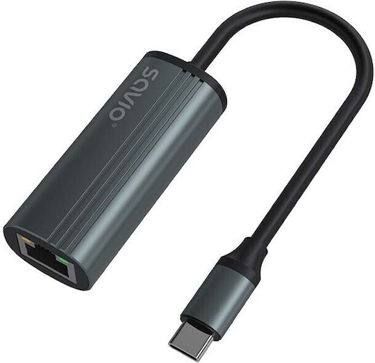 Savio AK-56 Αντάπτορας Δικτύου USB-C με Ενσύρματη Σύνδεση Gigabit Ethernet