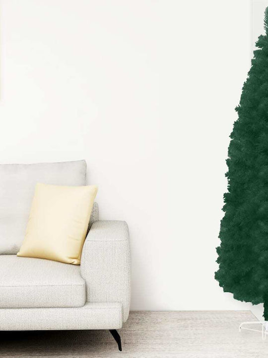 Christmas Wall Green Tree with Metallic Base H240cm