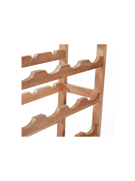 HomCom Freistehend Weinkeller Hölzernes für 24 Flaschen Braun 70x22.5x70εκ.