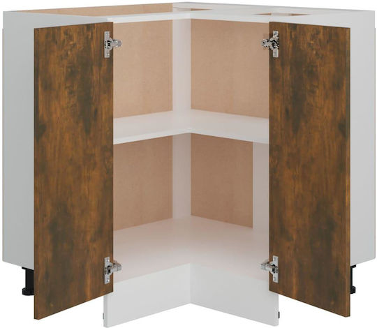 Eckschrank Boden Braun 75.5x75.5x80.5Stück