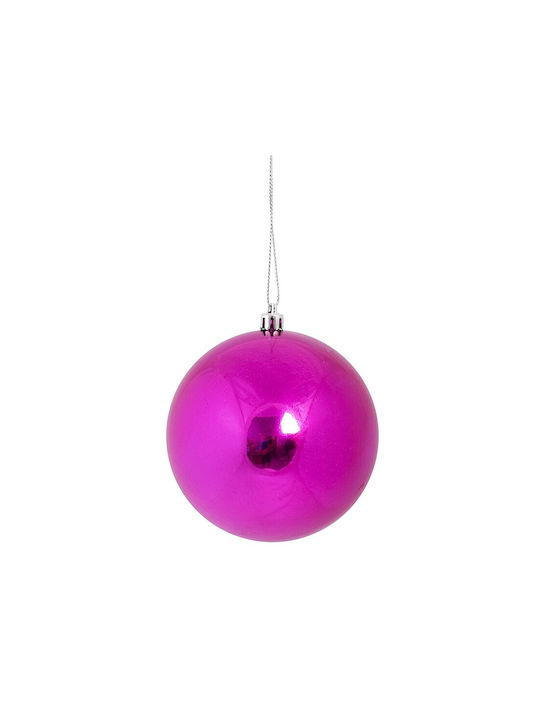 Fun World Christmas Ball Ornament Pink 10x10cm 2pcs