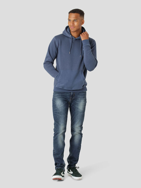 Marcus Herren Sweatshirt mit Kapuze Blau