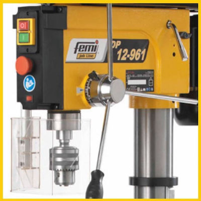 Femi Benchtop Drill Press Μονοφασικό DP 12-961 with 1.1kW Power