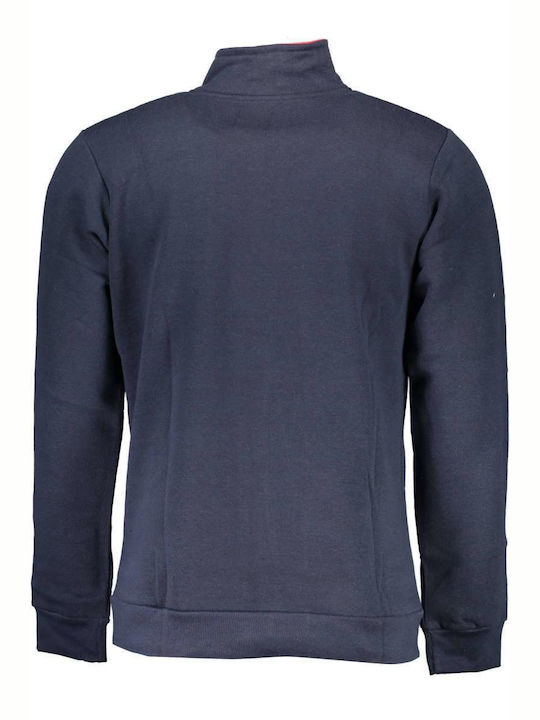 Gian Marco Venturi Fossile Herren Sweatshirt Jacke mit Taschen Blau