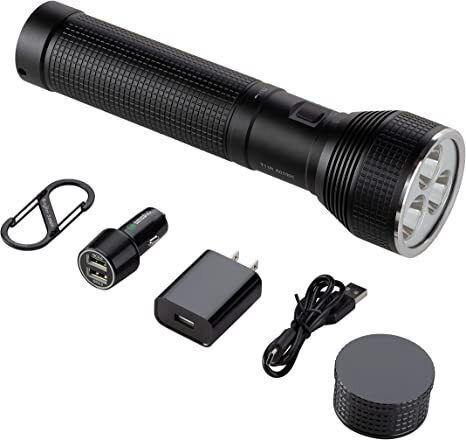 Niteize Rechargeable Flashlight LED IPX7 with Maximum Brightness 5800lm Inova T11R