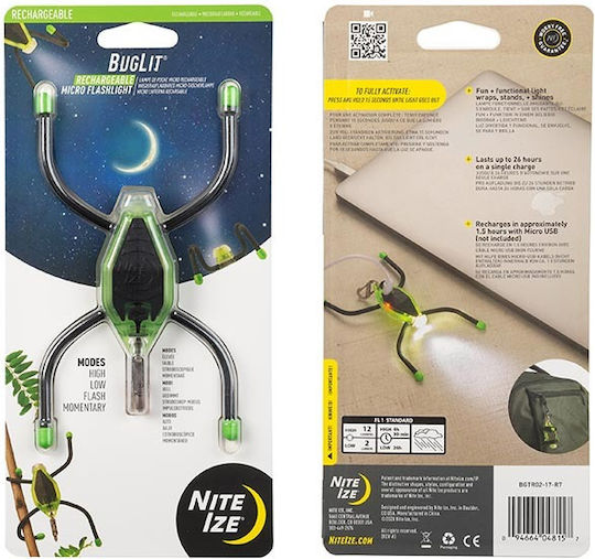 Niteize Keychain Flashlight LED with Maximum Brightness 6lm Green