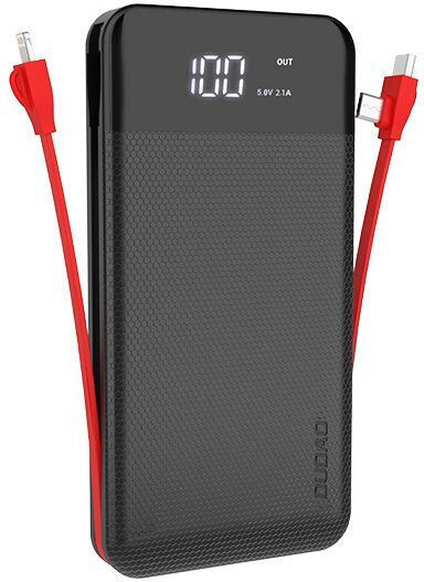 Dudao K1Max Power Bank 30000mAh με 2 Θύρες USB-A Μαύρο