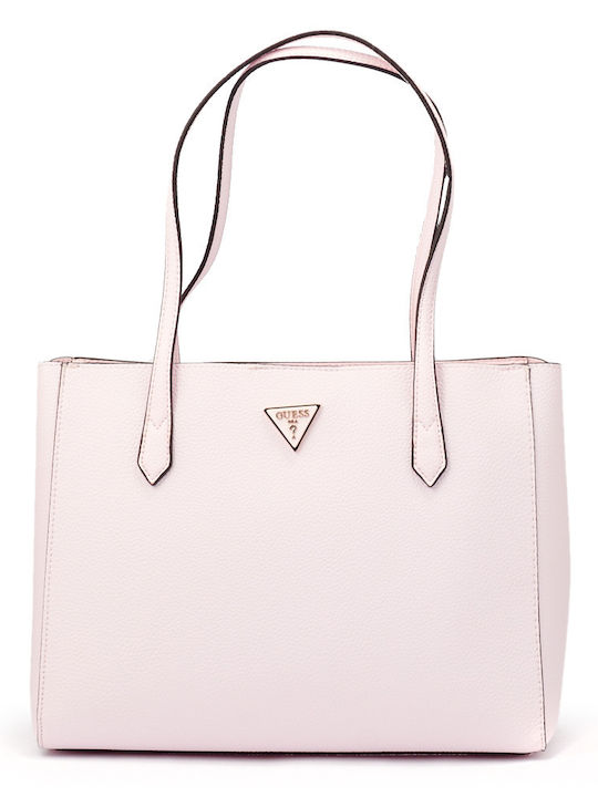 Downtown Chic Turnlock HWVG8385230 Γυναικεία Τσάντα Shopper 'Ωμου Ροζ