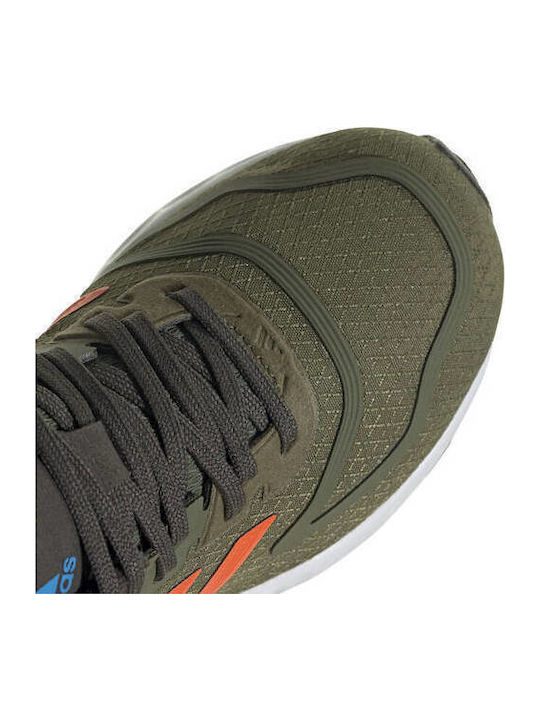 Duramo 10 K Incaltaminte Sport Copii Alergare cu Șireturi Kaki